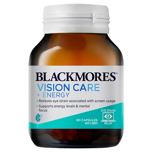 Blackmores Vision Care + Energy 60 Capsules - Vitamins 4 You