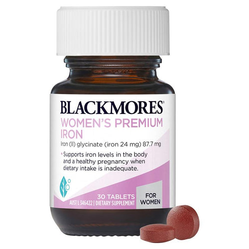 Blackmores Women's Premium Iron Energy Support 30 Tablets - Vitamins 4 You