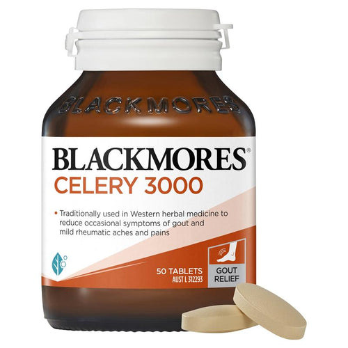 Blackmores Celery 3000mg Mild Ache Relief 50 Tablets - Vitamins 4 You