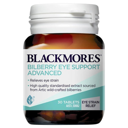 Blackmores Bilberry Eye Support Advanced Vitamin 30 Tablets - Vitamins 4 You