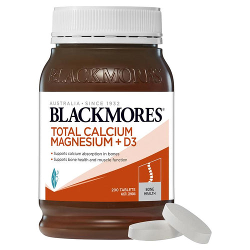 Blackmores Total Calcium Magnesium + D3 Bone Health Vitamin 200 Tablets - Vitamins 4 You