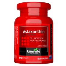Load image into Gallery viewer, Enervite Astaxanthin - derived from Micro-algae (sustainable beauty) 90s - Vitamins 4 You