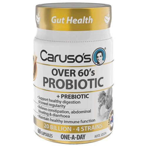 Caruso's Over 60s Probiotic 60 Capsules - Vitamins 4 You