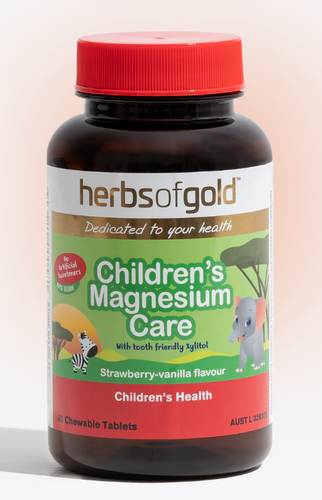 Herbs of Gold Children's Magnesium Care 60 Chewable Tablets - Vitamins 4 You