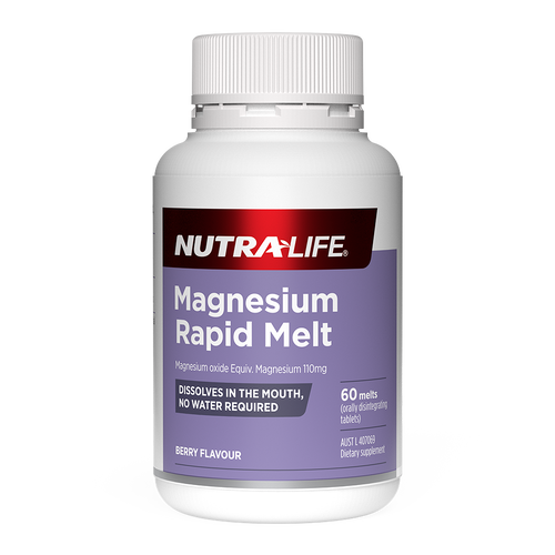 Nutra-Life Magnesium Rapid Melt 60 Melts - Vitamins 4 You