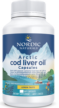 Load image into Gallery viewer, Nordic Naturals Arctic Cod Liver Oil Soft Gels Lemon - Vitamins 4 You