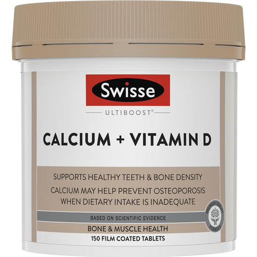 Swisse Ultiboost Calcium + Vitamin D 150 Tablets - Vitamins 4 You