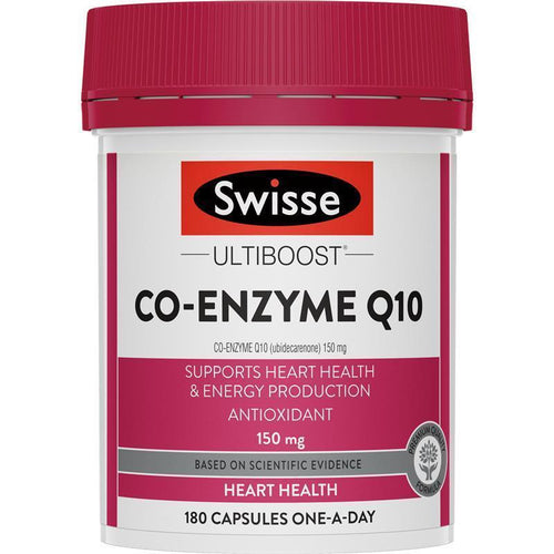 Swisse Ultiboost Co Enzyme Q10 150mg 180 Capsules - Vitamins 4 You