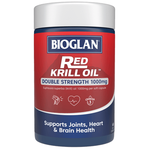 bioglan red krill oil double strength 1000mg 60 capsules