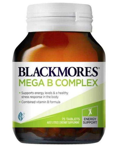 Blackmores Mega B Complex 75 Tablets Vitamins 4 You