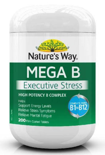 Nature's Way Mega B 200 Tablets - Vitamins 4 You