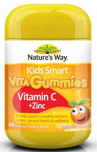 Nature's Way Kids Smart Vita Gummies Vitamin C + Zinc 60 Pastilles - Vitamins 4 You