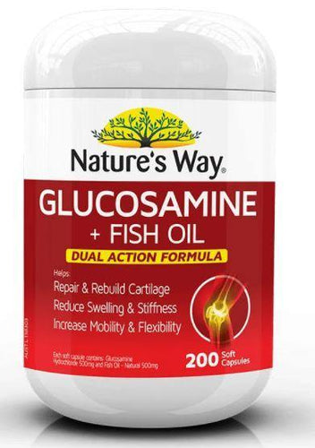 Nature's Way Glucosamine + Fish Oil 200 Capsules - Vitamins 4 You
