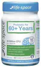 将图片加载到图库查看器,Life Space Probiotic For 60+ Years 60 Capsules Vitamins 4 You