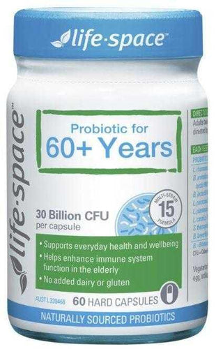 Life Space Probiotic For 60+ Years 60 Capsules Vitamins 4 You