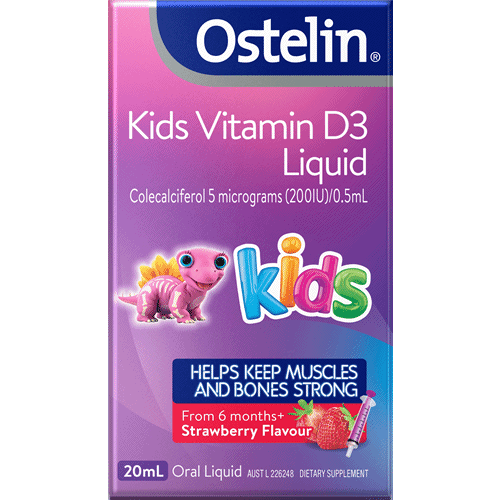 Ostelin Kids Vitamin D3 Liquid 20ml - Vitamins 4 You