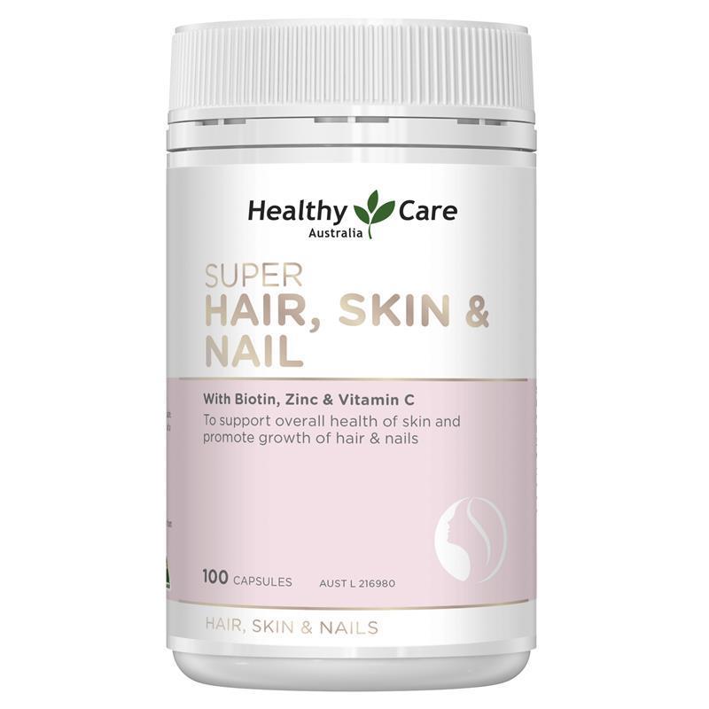 Healthy Care Super Hair Skin & Nails 100 Capsules - Vitamins 4 You