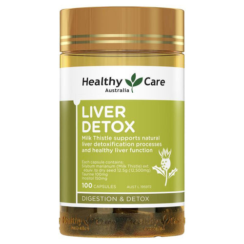 Healthy Care Liver Detox 100 Capsules - Vitamins 4 You
