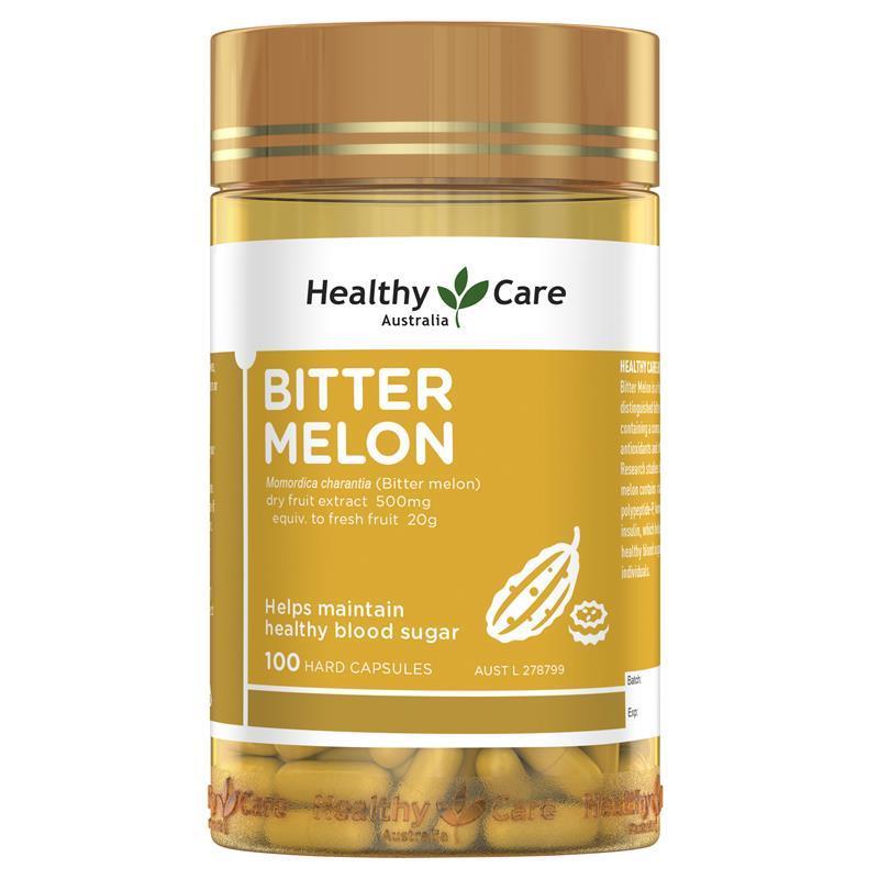 Healthy Care Bitter Melon 100 Capsules - Vitamins 4 You