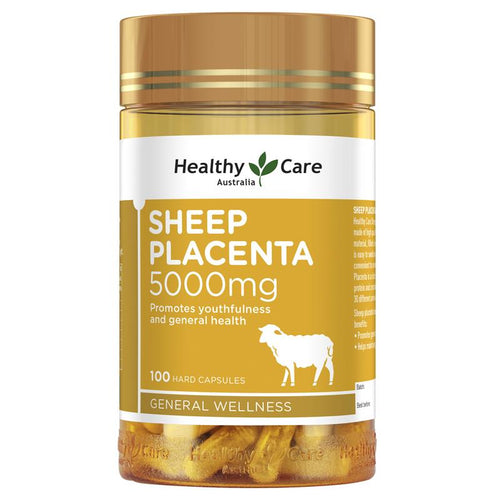 Healthy Care Sheep Placenta 5000mg 100 Capsules - Vitamins 4 You