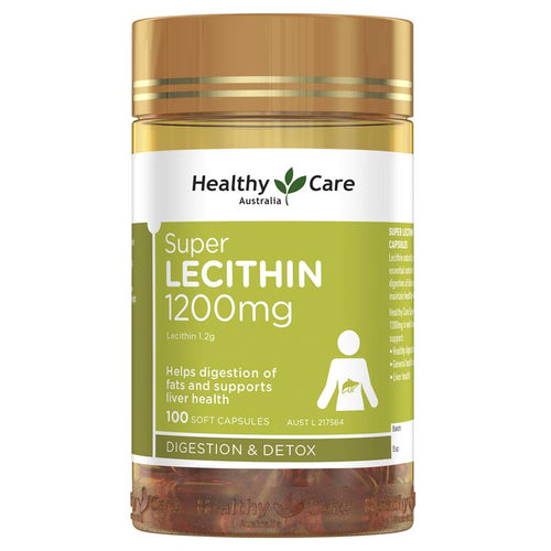 Healthy Care Super Lecithin 1200mg 100 Capsules - Vitamins 4 You