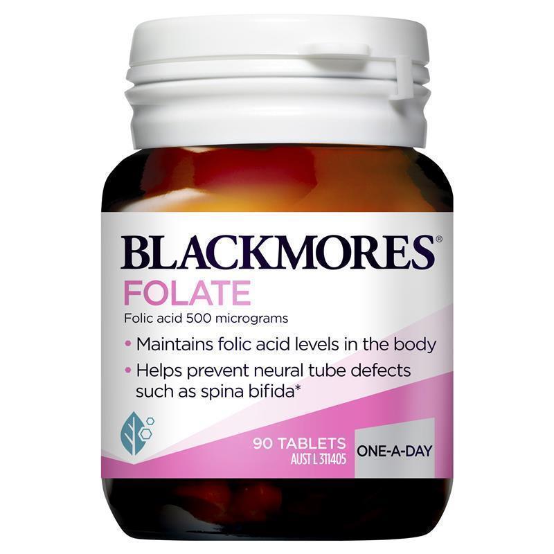 Blackmores Folate 500mg Folic Acid Vitamin 90 Tablets - Vitamins 4 You