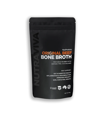 Nutraviva Bone Broth Original Beef 100g - Vitamins 4 You