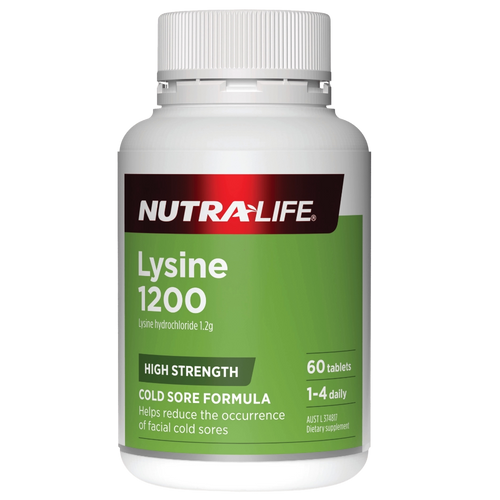 Nutra-Life Lysine 1200mg 60 Tablets - Vitamins 4 You