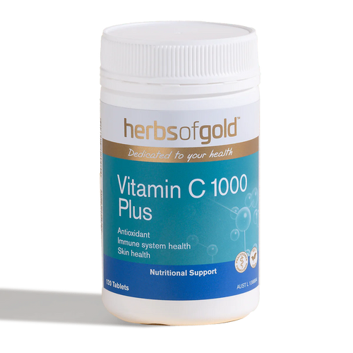 Herbs of Gold Vitamin C Plus 120 Tablets - Vitamins 4 You