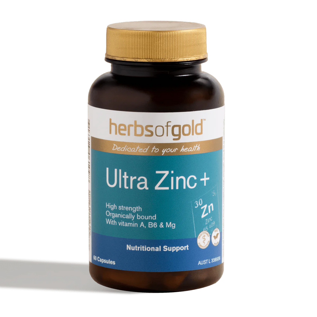 Herbs of Gold Ultra Zinc + 60 Capsules - Vitamins 4 You