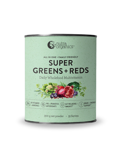 Nutra Organics Super Greens + Reds 300g - Vitamins 4 You
