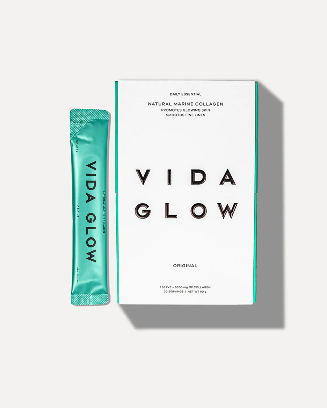Vida Glow Original Marine Collagen Powder 30 Sachets - Vitamins 4 You