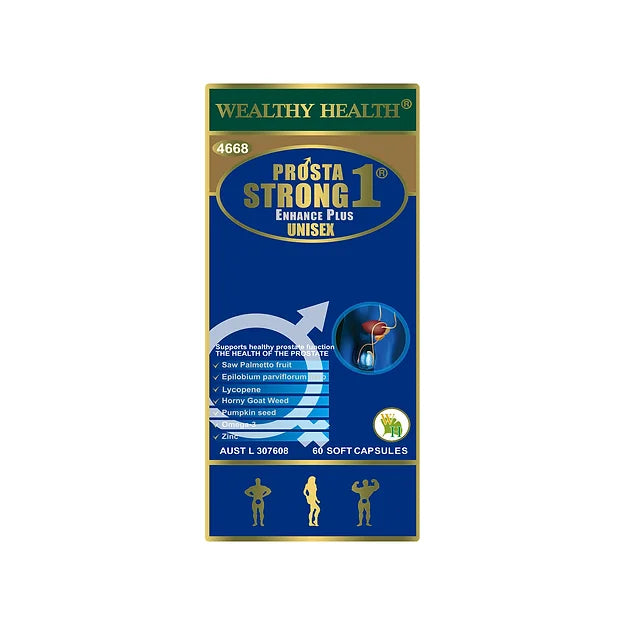 Wealthy Health Prosta Strong 1 Enhance Plus Capsules - Unisex 60 Capsules