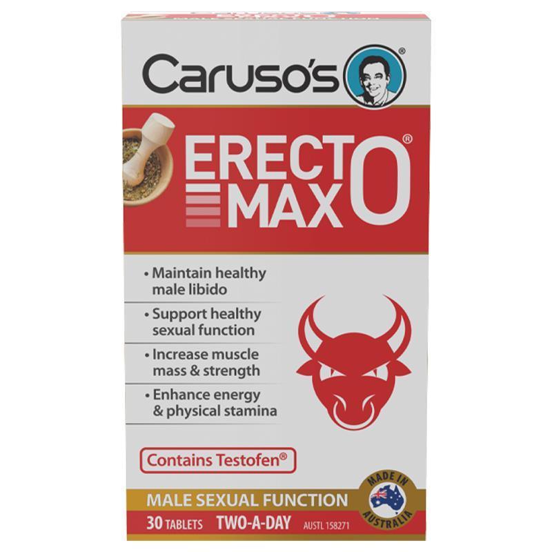 Caruso's Erecto MAX 30 Tablets - Vitamins 4 You
