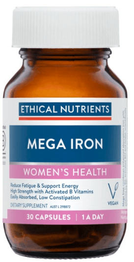 Ethical Nutrients Mega Iron with Activated B Vitamins 30 Capsules - Vitamins 4 You