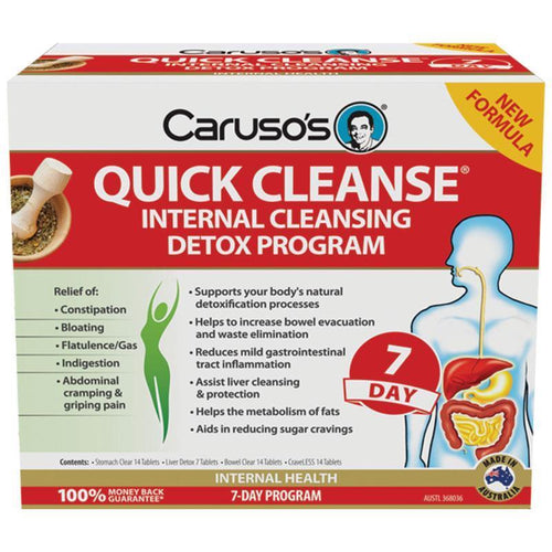 Caruso's Quick Cleanse Internal Cleansing Detox Program 7 Day - Vitamins 4 You
