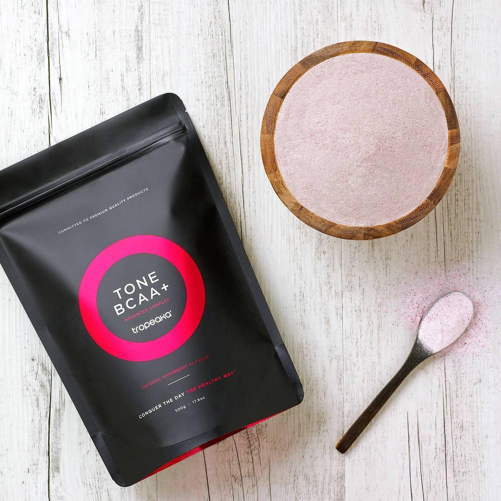Tropeaka Tone BCAA+ Raspberry 250g - Vitamins 4 You